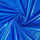 Royal Blue Metallic Stretch Foil Lamé Material-49% Nylon-51% Metallic-Fabric By The Yard